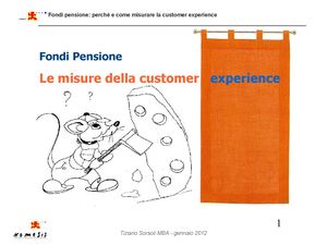 Fondi Pensione Misure Customer Experience