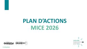 Plan d'actions MICE 2026