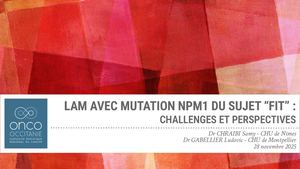 RR LAM EST 25 : Lam Npm1 Du Sujet Jeune avec mutation NPM1 : Ludovic Gabellier et Samy Chraibi