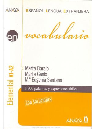 Vocabulario Elemental A1 A2