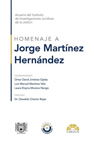 Anuario. Homenaje a Jorge Martínez Hernández - Parte 2