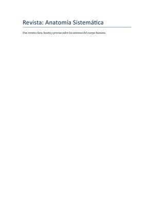 Revista Anatomia Sistematica