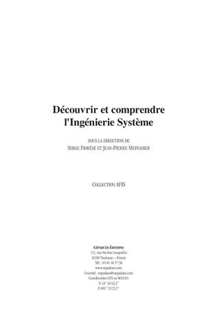 Extrait 2250 Découvrir et Comprendre l'Ingénierie Système