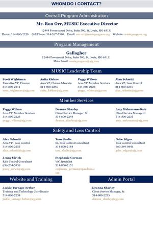 Key Contacts Directory