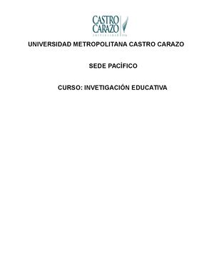 Trabajo Escrito Investigación