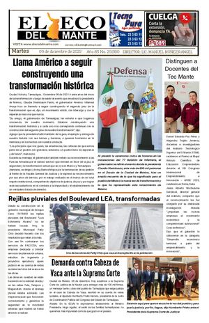 Martes 09 de diciembre de 2025