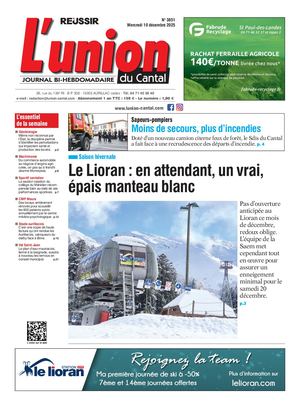 L'union Du Cantal N° 3851