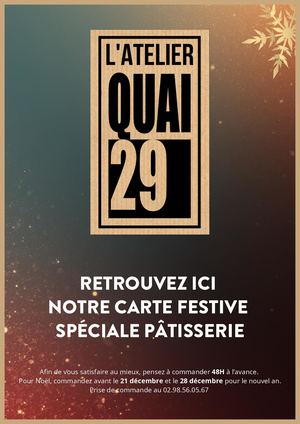 E Leclerc Fouesnant Pleuven Carte Festive Pâtisserie 2025