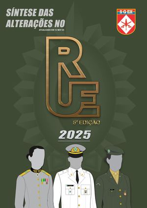 Síntase das alterações no RUE