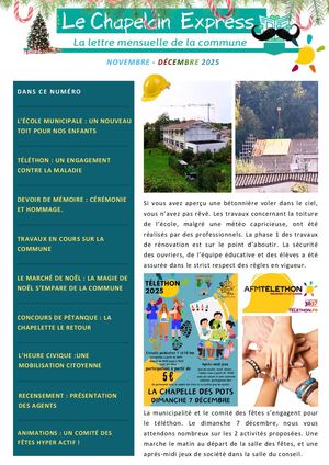 Chapelain Express Novembre Décembre 2025 V3