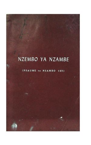 (Lingala) Nzembo Ya Nzambe, Psaume To Nsambo 150, Par Le R. P. N. Moysan Et R. Nguéma Et A. Dzokanga, 1968, ( PROV. JL-EM )