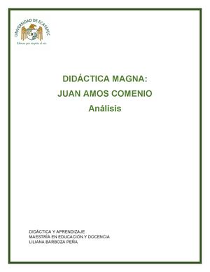 Análisis Didáctica Magna