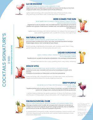 MENU (Vaipuna Pool Bar - HHT)