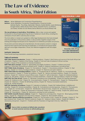 Law Of Evidence 3e_frontlist