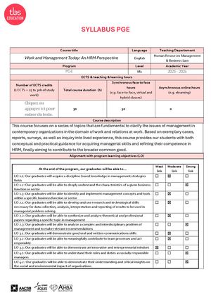 Work And Management Today - An HRM Perspective PGE 25 26