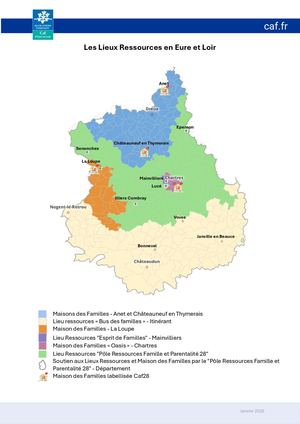 Cartographie des lieux ressources d'Eure-et-Loir