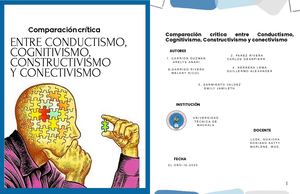 Comparación Crítica Entre Conductismo, Cognitivismo, Constructivismo Y Conectivismo