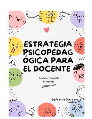 Estrategia Psicopedagógica para el docente