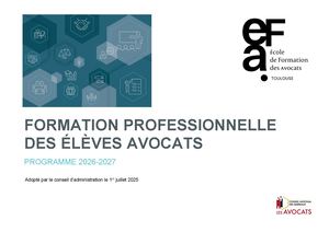 Livret D'accueil De L'élève Avocat
