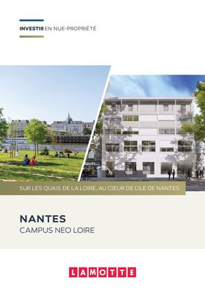 Campus Neo Loire (Nue-Propriété) à Nantes (44) - Programme immobilier neuf - Lamotte