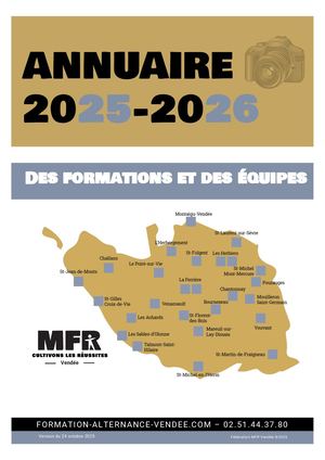 Annuaire MFR 85 Octobre 2025