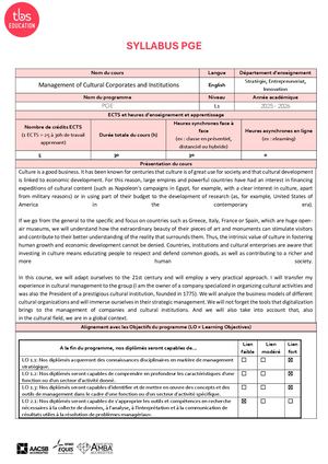 Management Cultural Corporate Institutions