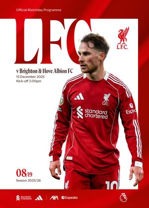Liverpool v Brighton & Hove Albion matchday programme 2025/26