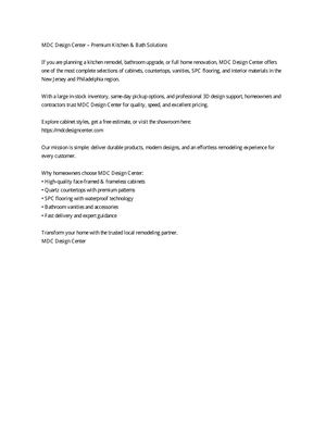 Mdc Design Center Cabinetry