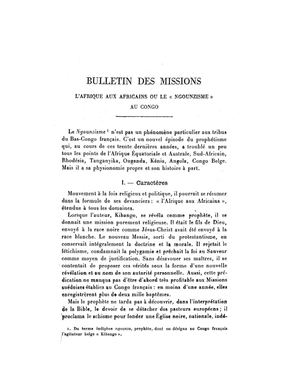 L'Afrique Aux Africains Ou Le Ngounzisme Au Congo Par Le R. P. C. Jaffré 1934, ( PROV. JL-EM )
