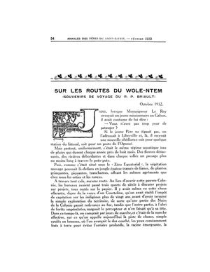 Calaméo - Sur Les Routes Du Woleu-Ntem, Souvenirs De Voyage Du R. P. M ...