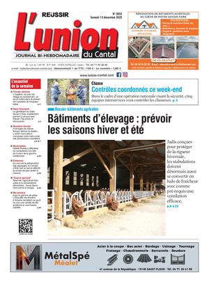 L'union Du Cantal N° 3852