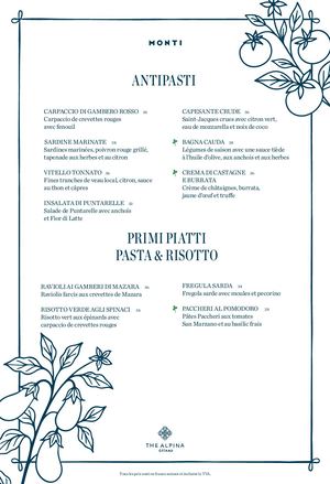 Menu Monti (French version) | The Alpina Gstaad