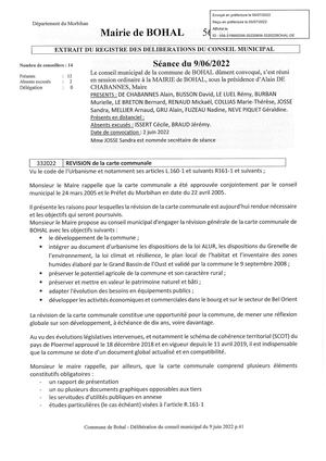 0 Deliberations Carte Communale