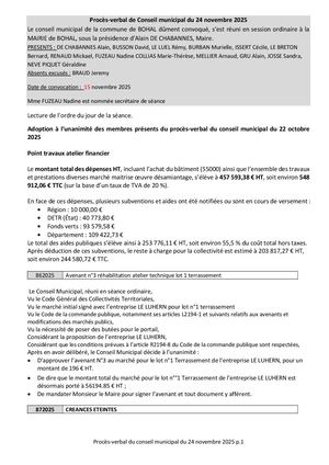 Compte Rendu De Conseil Du 24 11 2025