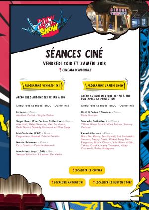 Programme Ciné Rock On Snow