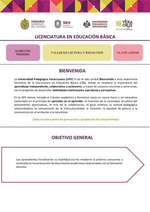 Taller De Lectura Y Redacción