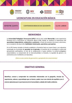 Contenidos Básicos De Geografía