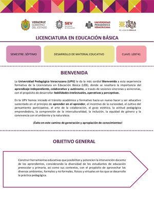 Desarrollo Del Material Educativo