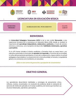 Habilidades Del Pensamiento