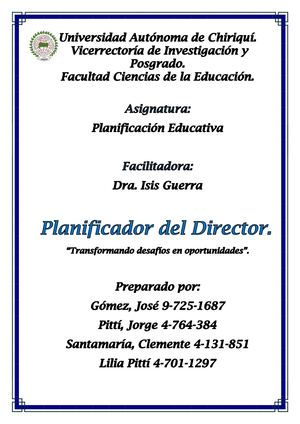Planificador Del Director