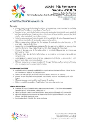 MORALES Sandrine FORMATRICE