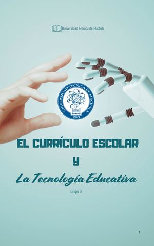 Curriculo Escolar y la Tecnologia Educativa