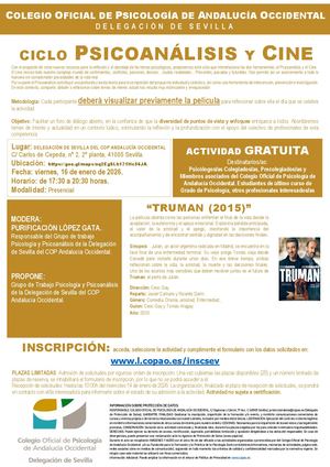 2026 01 16 Ciclo Psicoanálisis Y Cine Truman