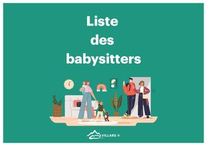Liste Babysitters - 2025 - Villars - Gryon