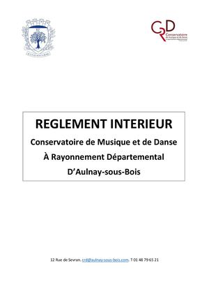 Nouveau Reglement Interieur Usagers Crd