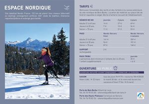 Tarifs Ski Nordique Villard Corrençon Hiver 25 26