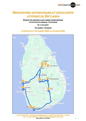 Sri Lanka Atypique 2025 2026