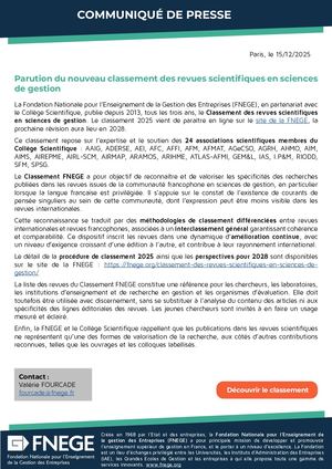 Cp Classement Fnege 2025