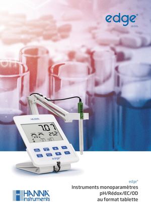 Instruments monoparamètres au format tablette pH/rédox, EC et OD edge® dédiés
