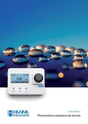 Photomètres portatifs étanches Série HI 97